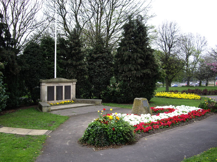 The Billingham War Mmemorial in the Garden of Remembrance