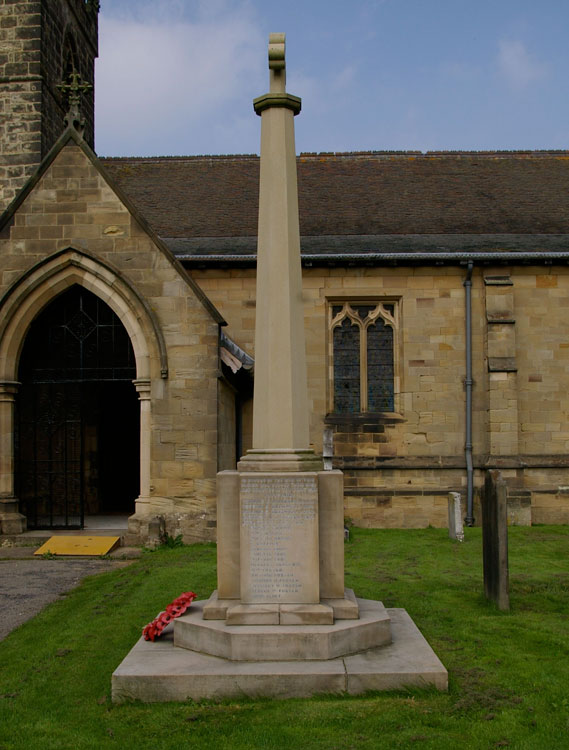 The Bishop Wilton War Memorial outside St. Edith's Church (South View)