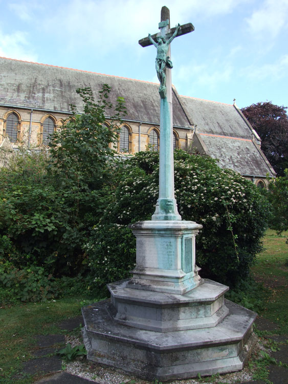 The War Memorial outside St. Giles' Church, Cambridge