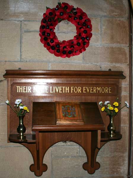 The Book of Remembrance in St. Cuthbert's Church, Cotherstone. 