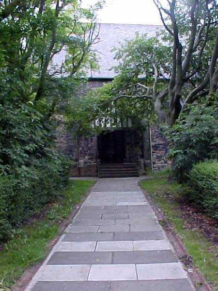 The doorway to Holy Trinity Church, Dalton-le-Dale.