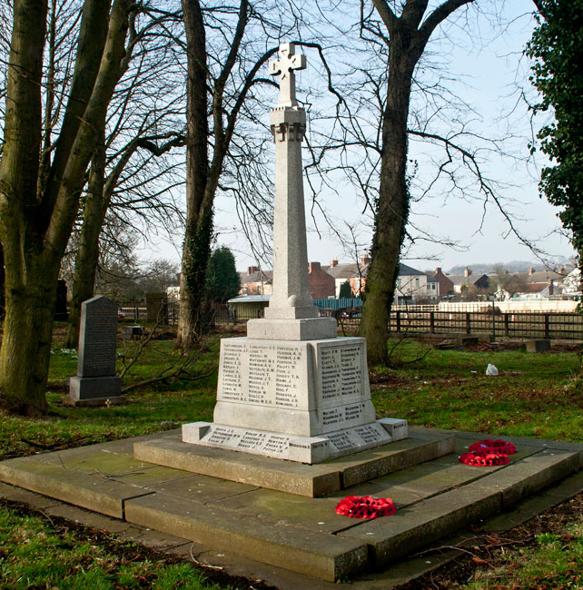 The War Memorial for Eldon in St. Mark's Churchyard.