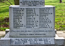 The War Memorial for Eldon