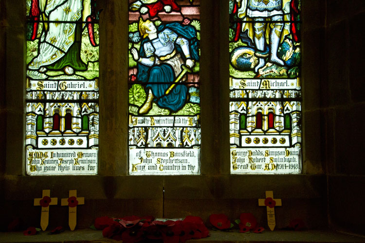 The Dedication and Commemorations for the First World War, - the Church of St. Michael and All Angels, Esh