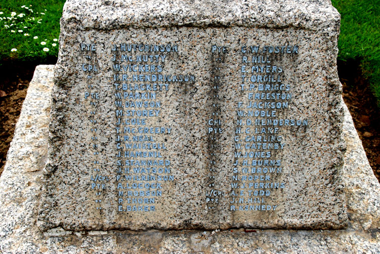 Commemorations on the Fricourt Memorial - 3