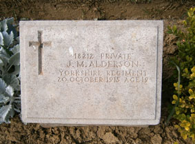 Private John Myers Alderson, 18212. 