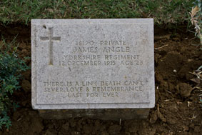 Private James Angle. 16190. 