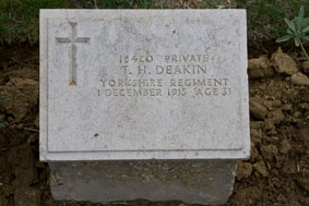 Private Thomas Henry Deakin. 18420. 