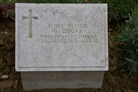 Private George Oakley Edgar. 19082. 