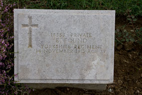 Private Edward Found. 18553. 