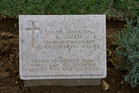 Lance Corporal Robert Green. 3/9205.