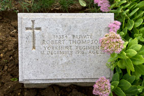 Private Robert Thompson. 18334. 