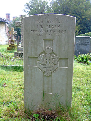 Corporal John Robert Clark, 19218. 