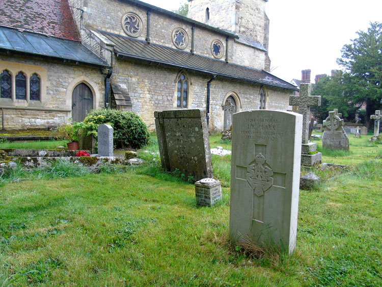 Corporal Clark's Grave in St. Mary's Churchyard, Addington (Bucks)