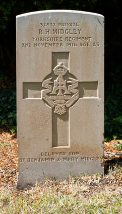 Private Robert Henry Midgley. 32832. 