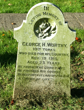 Private George Henry Worthy, 12853.