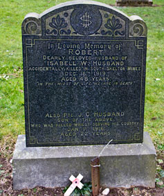 The Husband Family Headstone