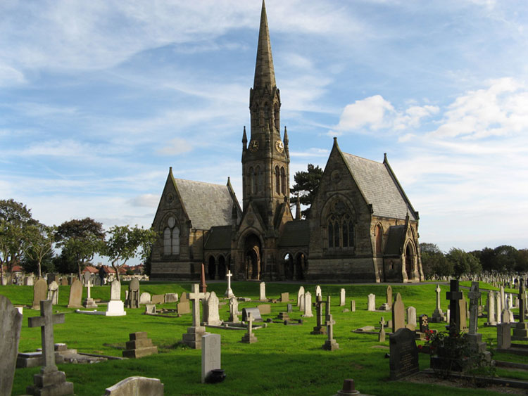 A view of Bridlington Cemetery