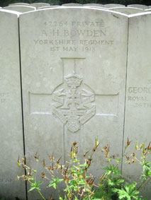 Private Albert Henry Bowden. 42264.