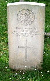 Private Edward Loughran, 39445. 