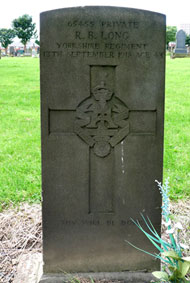 Private Robert Bagnall Long, 65455.