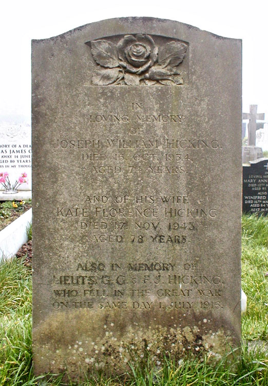 The Hicking Family Headstone