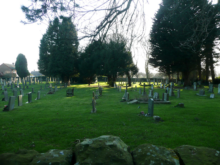 A view of the Cloughton Church Cemetery