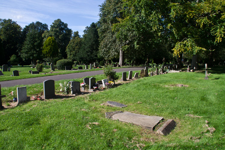 Private Garvey's headstone in the South Eastern section of Darlington North Cemetery
