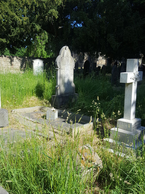 The Cocking Family Grave in Darton (All Saints) Churchyard