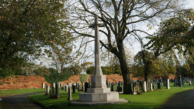 The Cross of Sacrifice in Edinburgh's (Seafield) Cemetery