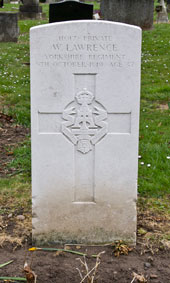 Private William Lawrence. 11017.