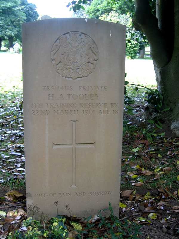 Private Henry Alfred Tooley.