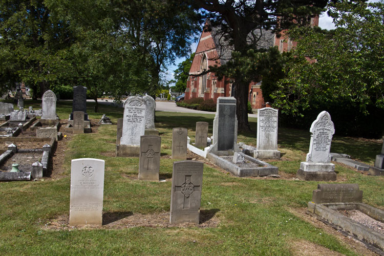 The Graves of Serjeant Butler & CSM Pickard Near the Chapel in Hartlepool (Stranton) Cemetery