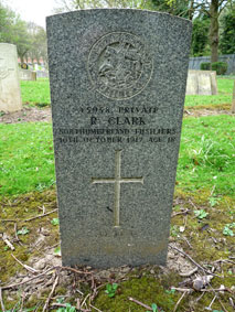 Private Reginald Clark. 45958. 