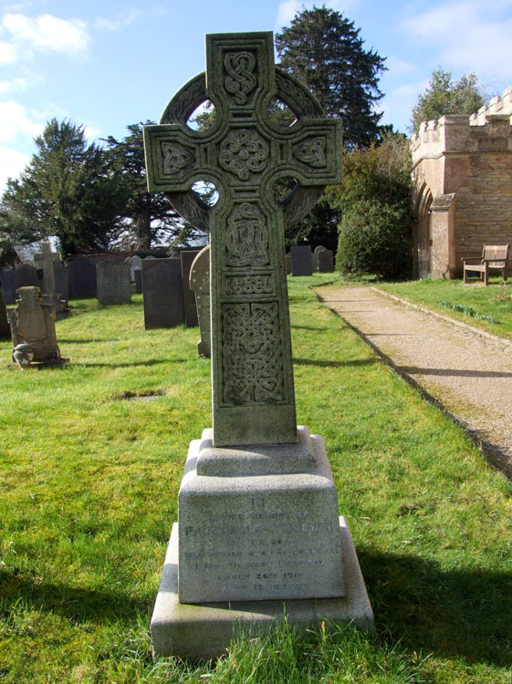 The Family Headstone for Private Charles Goodwin in Langar (St. Andrew) Churchyard