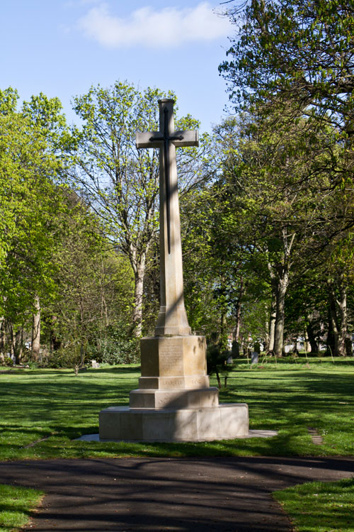 The Cross of Sacrifice in MIddlesbrough (LInthorpe) Cemetery