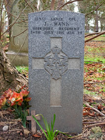 Lance Corporal Joseph Mann. 11951. 