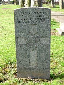 Private Asquith Geldard. 39020