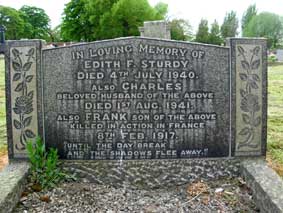 The Sturdy Family Headstone