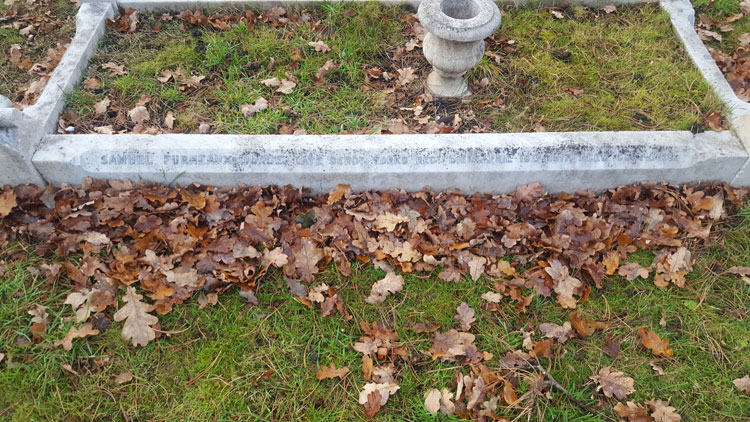 The Family Grave in which Sergeant Burge is buried