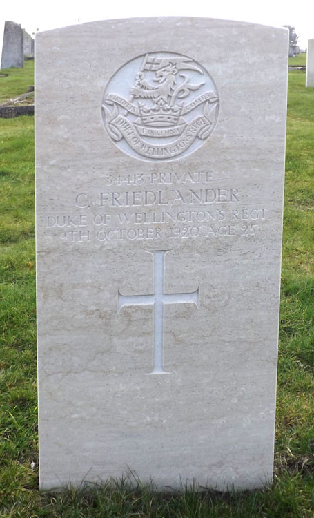 Private Charles E Friedlander. 33143.