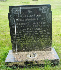 Lance Corporal James Edward Barker. 36050. 