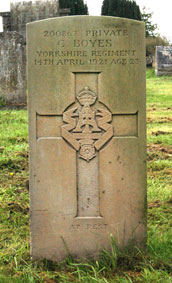 Private C Boyes. 200867.