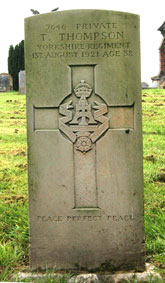 Private T Thompson. 7646.