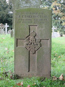 Lance Corporal James Etherington, 38177. 