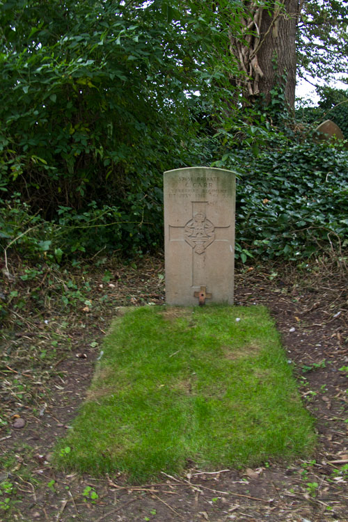 The Turves of Grass Laid in Front of Private Carr's Headstone
