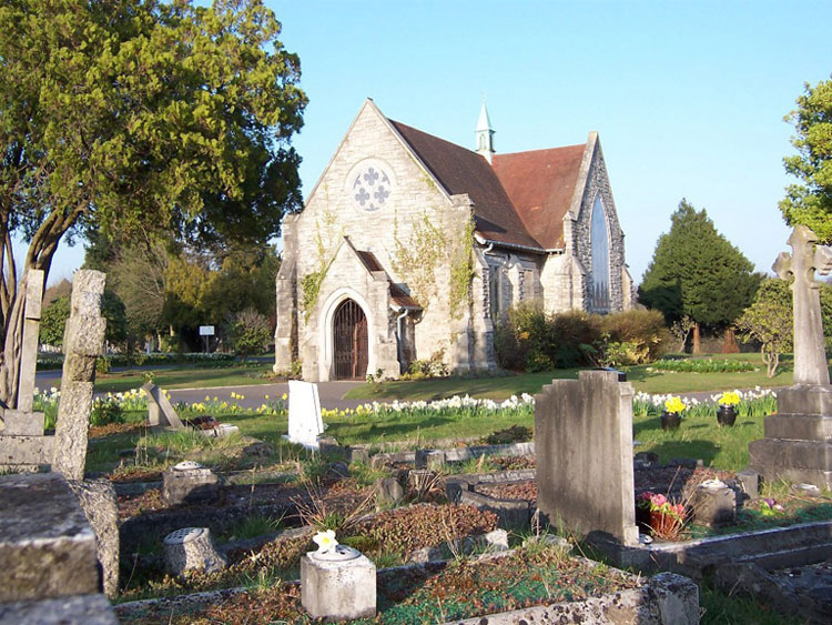 Southampton (Hollybrook) Cemetery, - the Chapel Near the Entrance