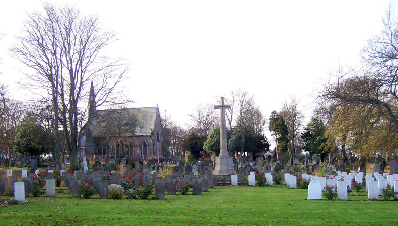 A view of Sunderland (Bishop Wearmouth) Cemetery
