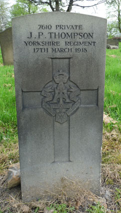 Private Joseph P Thompson. 7610. 