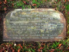 Wilson Family Headstone